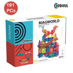 Cordova Magnetic Marble Run 191-Piece STEM Building Set for Kids