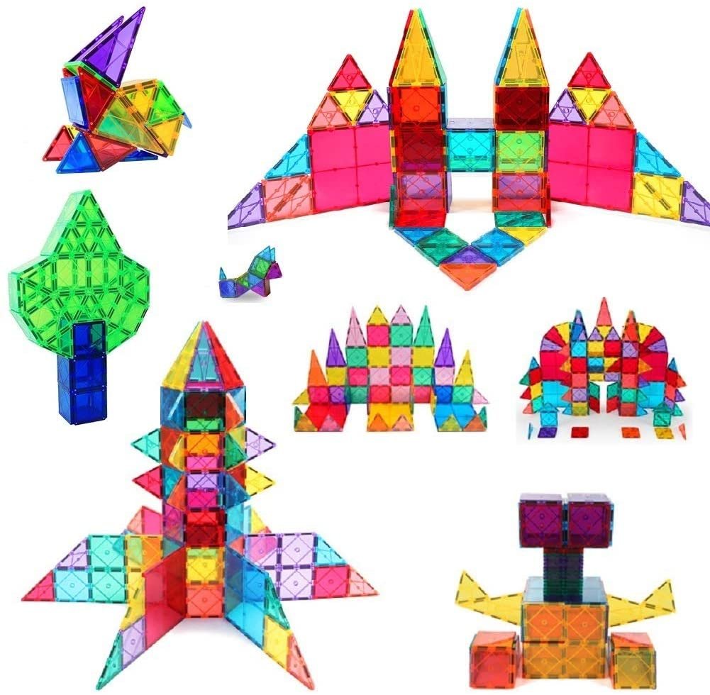 Cordova 82-Piece Magnetic Tiles STEM Building Blocks Set for Kids - Image 8