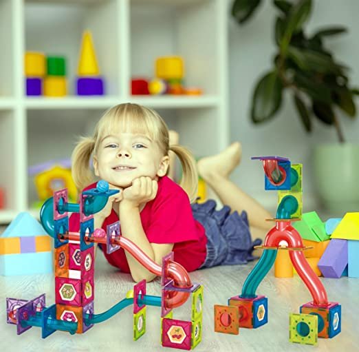 191-Piece 3D Magnetic Marble Run Set | STEM Building Toy - Image 4