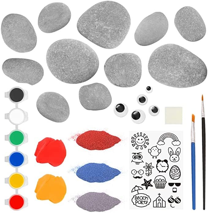 DIY Galaxy Rock Painting Arts & Crafts Kit for Kids 5+ - Image 4