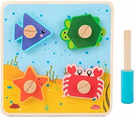 Wooden Screw Nut Assembly 3D Animal Puzzle Toy for Kids 3+ - Image 5