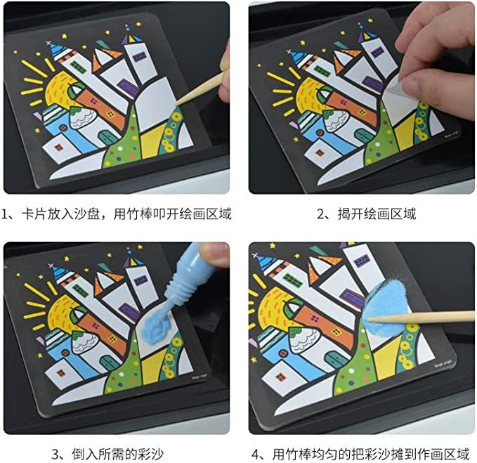 Color Sand DIY Painting Art Kit | Sand Art Crafts for Kids 5+ - Image 5