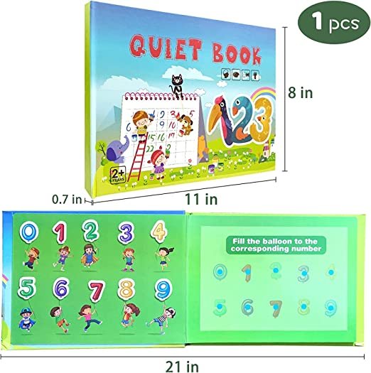 Quiet Sticker Book for Kids | Educational Reusable Activity Book - Image 2