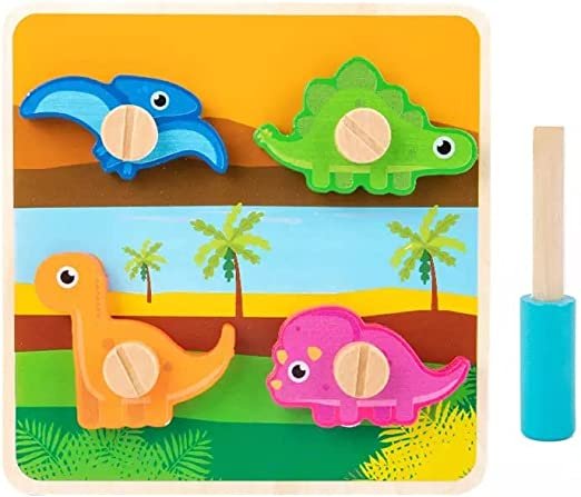 Wooden Screw Nut Assembly 3D Animal Puzzle Toy for Kids 3+ - Image 4