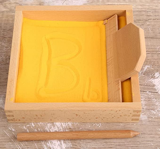 Educational Montessori Wooden Toys | Sand Tray Letter Formation Set - Image 5