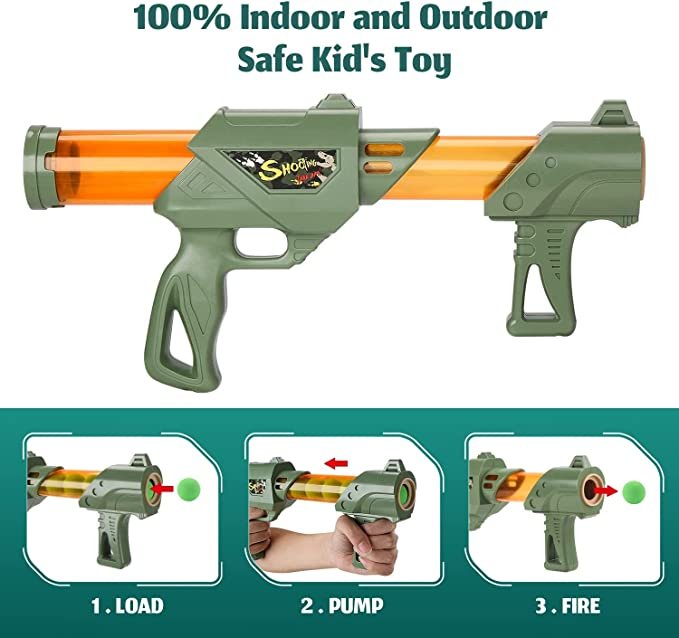 Kids Shooting Game Toy | 24 Foam Balls & Space Target Set - Image 3