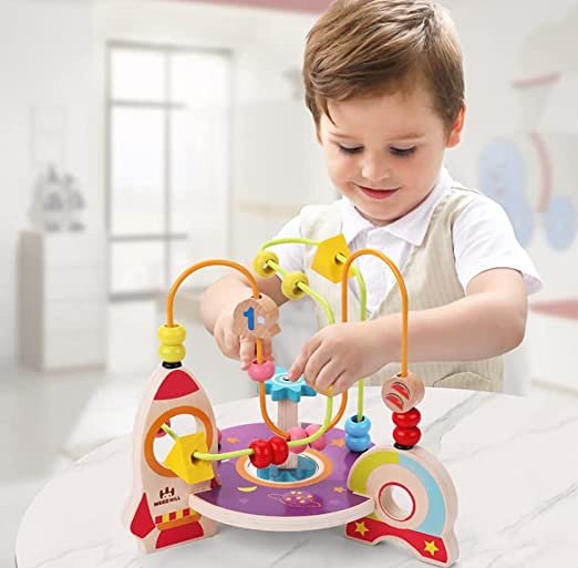Wooden Wire Maze Bead Game | Early Educational Toy for Kids - Image 5