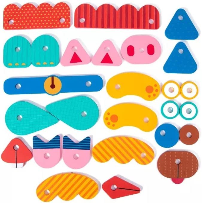 36-Piece Montessori Wooden Word & Animal Practice Toy Set - Image 6