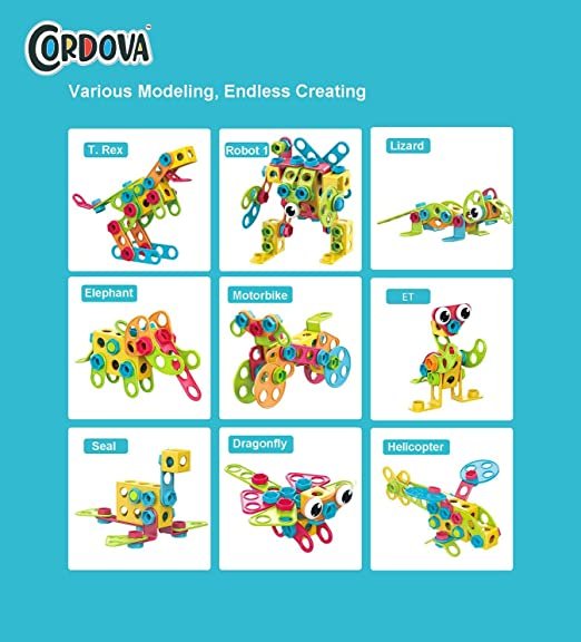 115-Piece Geometry STEM Construction Building Block Set - Image 6