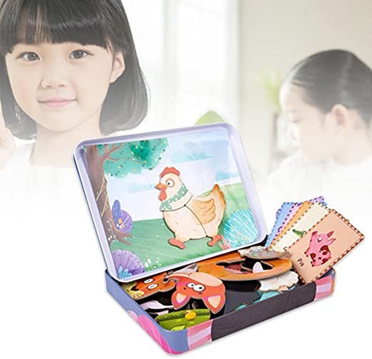 Magnetic Animal Puzzle Game for Kids | Educational Wooden Jigsaw - Image 6