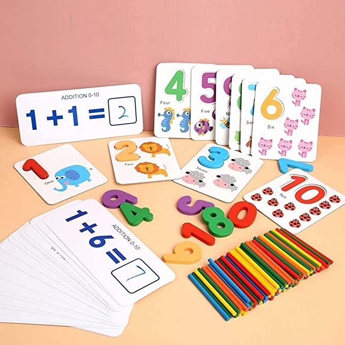 Abacus Math Game with Counting Sticks & Puzzle Cards | Learning Toy - Image 5