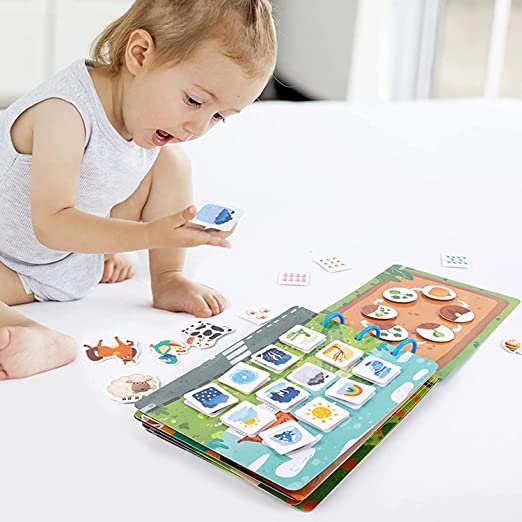 Montessori Interactive Quiet Book for Toddlers | Sensory Learning Toy - Image 8