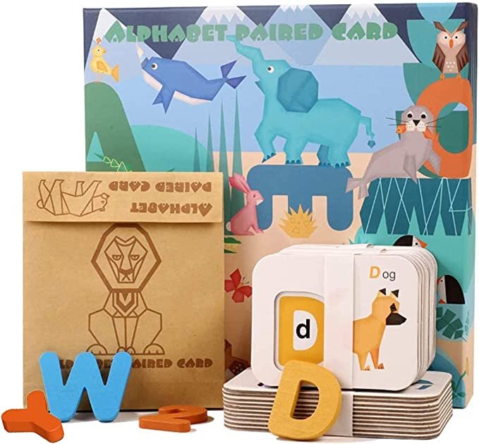 46-Piece ABC Alphabet & Number Animal Flash Cards for Kids 3+ - Image 5