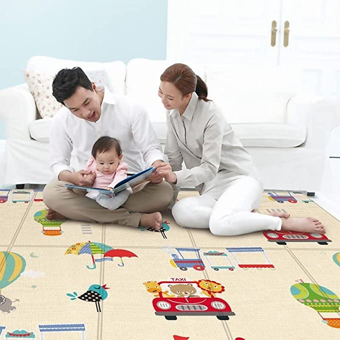 Baby Play Mat & Crawling Foam Mat with Anti-Slip Rubber Backing - Image 3