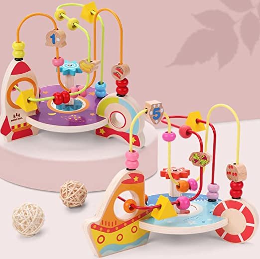 Wooden Wire Maze Bead Game | Early Educational Toy for Kids - Image 6