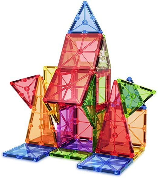 28-Piece Premium Magnetic Tiles Set | STEM Educational Toy - Image 5