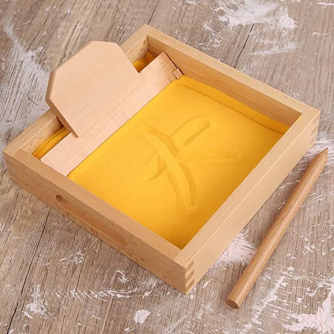 Educational Montessori Wooden Toys | Sand Tray Letter Formation Set - Image 4