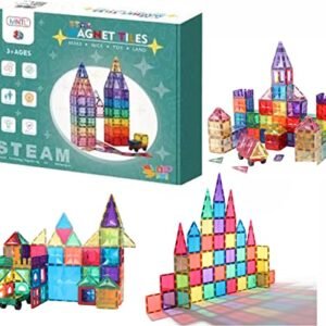 108-Piece 3D Star Magnetic Tiles | STEAM Educational Toy