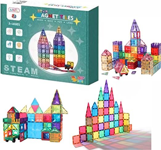 108-Piece 3D Star Magnetic Tiles | STEAM Educational Toy