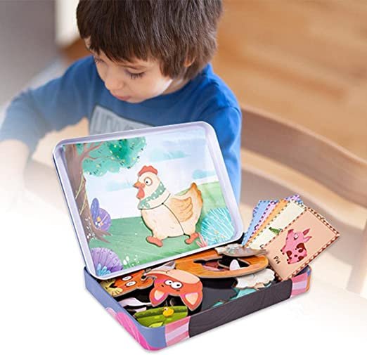 Magnetic Animal Puzzle Game for Kids | Educational Wooden Jigsaw - Image 8