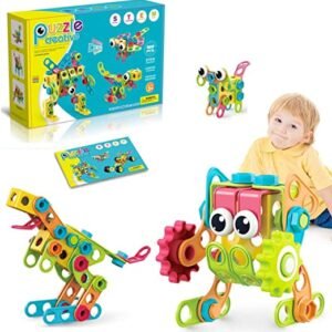 115-Piece Geometry STEM Construction Building Block Set