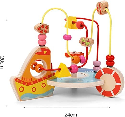 Wooden Wire Maze Bead Game | Early Educational Toy for Kids - Image 2