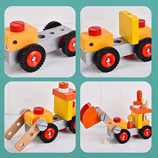 Engineering Truck Bulldozer Toy | Vehicle Cognitive Learning Set - Image 6