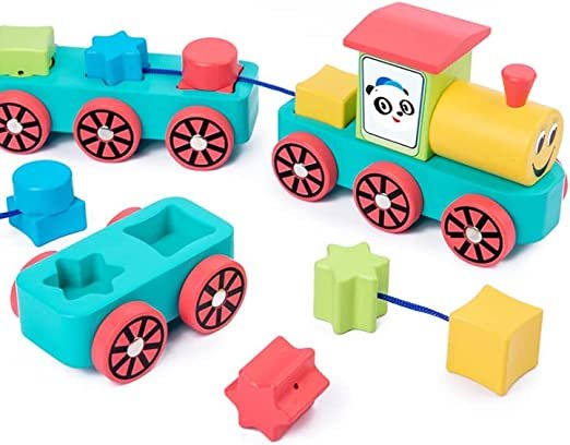 Montessori Wooden Three-Section Train Toy for Kids 3+ - Image 6