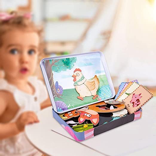 Magnetic Animal Puzzle Game for Kids | Educational Wooden Jigsaw - Image 11