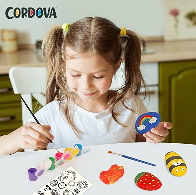 DIY Galaxy Rock Painting Arts & Crafts Kit for Kids 5+ - Image 6