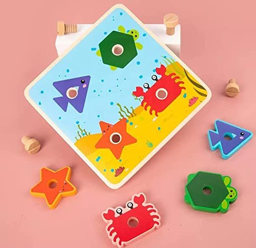 Wooden Screw Nut Assembly 3D Animal Puzzle Toy for Kids 3+ - Image 6