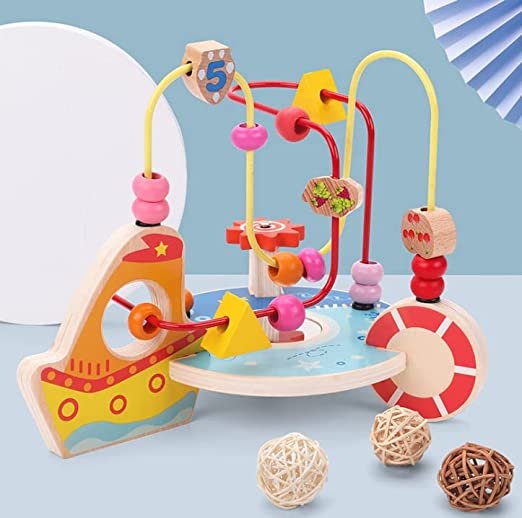 Wooden Wire Maze Bead Game | Early Educational Toy for Kids - Image 3