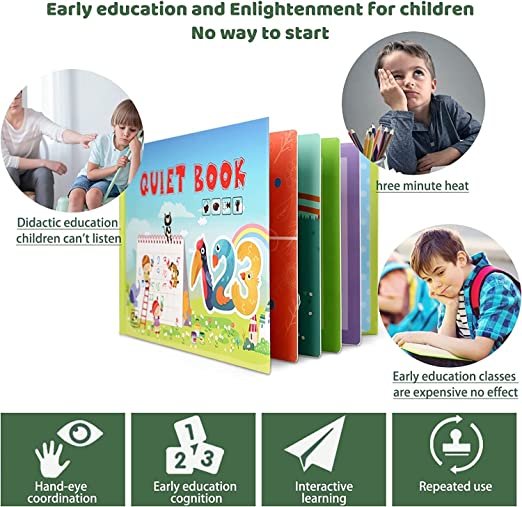 Quiet Sticker Book for Kids | Educational Reusable Activity Book - Image 7