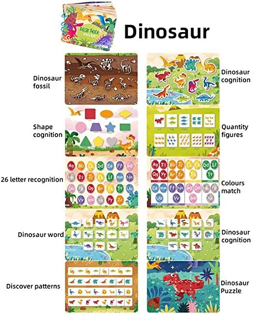 Montessori Interactive Quiet Book for Toddlers | Sensory Learning Toy - Image 11