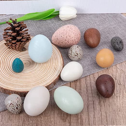 12-Piece Wooden Bird Egg Set | Easter & Pretend Play Toy - Image 5