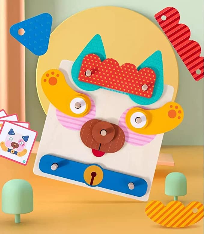 36-Piece Montessori Wooden Word & Animal Practice Toy Set - Image 2