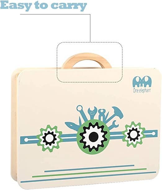 Wooden Tool Box Building Set for Kids | STEM Construction Toy - Image 2