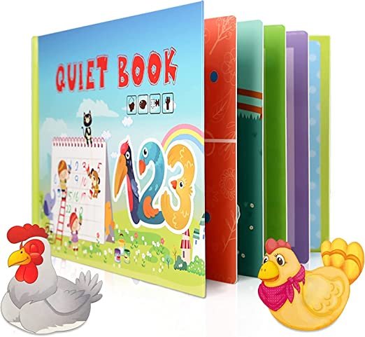 Quiet Sticker Book for Kids | Educational Reusable Activity Book