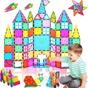 82-Piece STEM Magnetic Tiles Building Set | Educational Toys