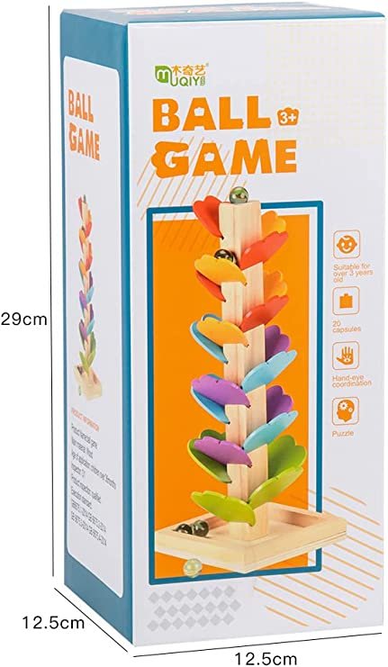 Wooden Fallen Leaves Ball Drop Game | Baby Educational Toy - Image 4