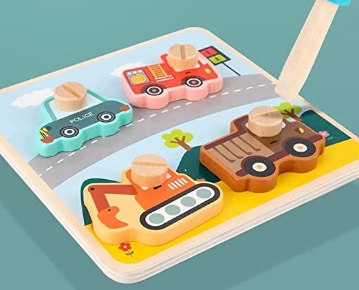 Wooden Screw Nut Assembly 3D Animal Puzzle Toy for Kids 3+ - Image 2