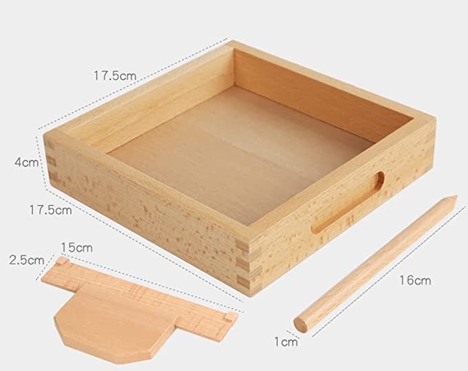 Educational Montessori Wooden Toys | Sand Tray Letter Formation Set - Image 3