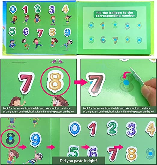 Quiet Sticker Book for Kids | Educational Reusable Activity Book - Image 3