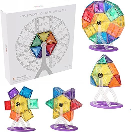 46-Piece 3D Star Magnetic Tiles | Fun & Educational Toy for Kids