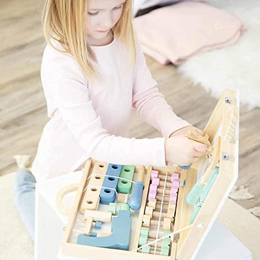 Wooden Tool Box Building Set for Kids | STEM Construction Toy - Image 3