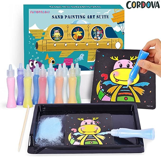 Color Sand DIY Painting Art Kit | Sand Art Crafts for Kids 5+ - Image 3