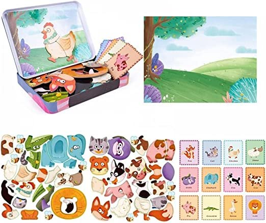 Magnetic Animal Puzzle Game for Kids | Educational Wooden Jigsaw - Image 5